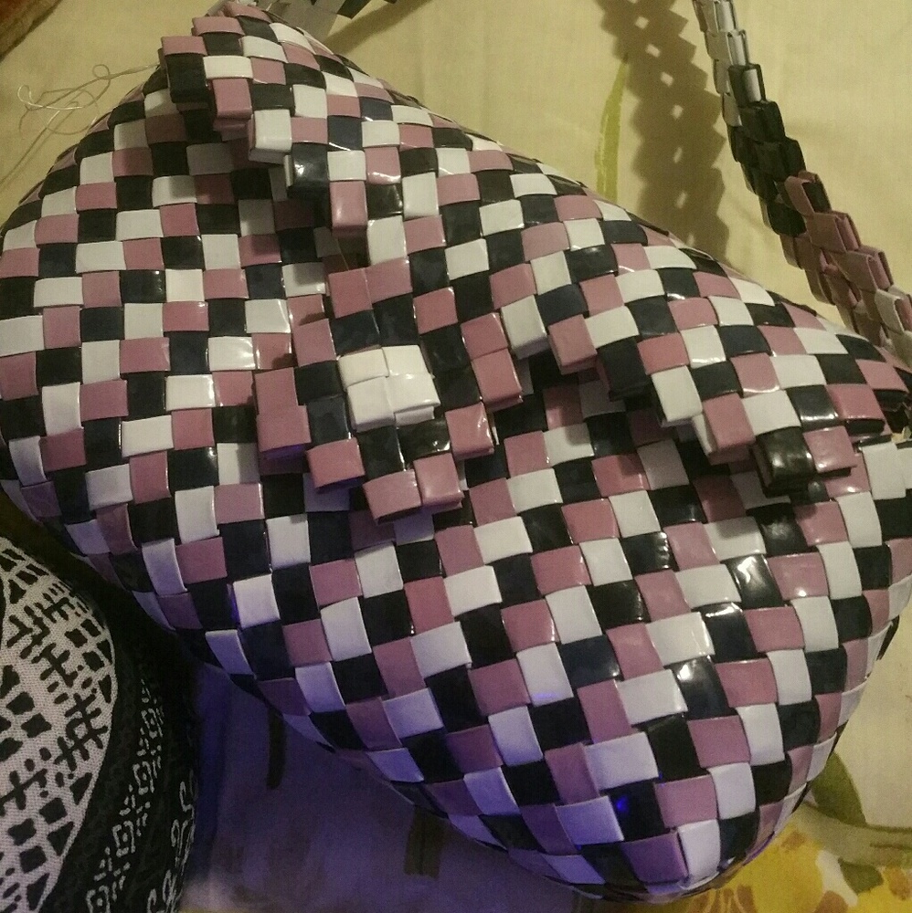 Handmade over the body origami purse